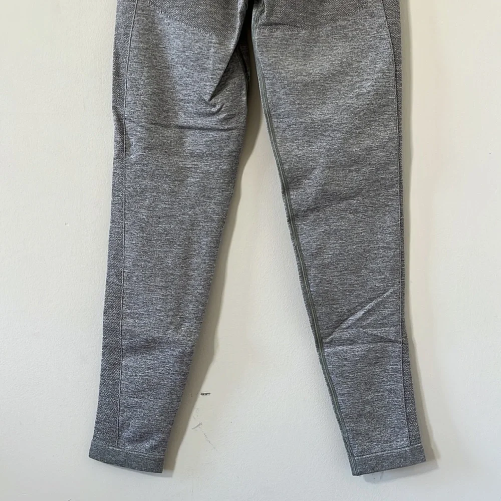 Gymshark Flex High Waisted Grey Pink Leggings Size Medium - Picture 7 of 9